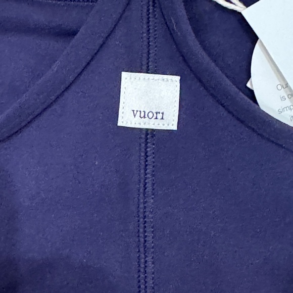 Vuori AllTheFeels Jet Navy Blue Sports Bra - Picture 5 of 8